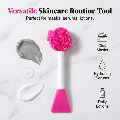 📢📢30% OFF !! ⏰Dual-Ended Silicone Face Mask Applicator Brush