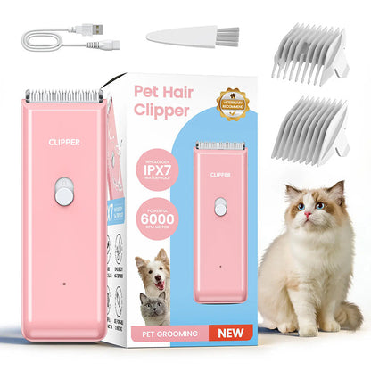 🐾 LIMITED-TIME 50% OFF! ✨ Quiet Cordless Pet Clipper – Ceramic Blade, IPX7, 90 Min Runtime 🐶