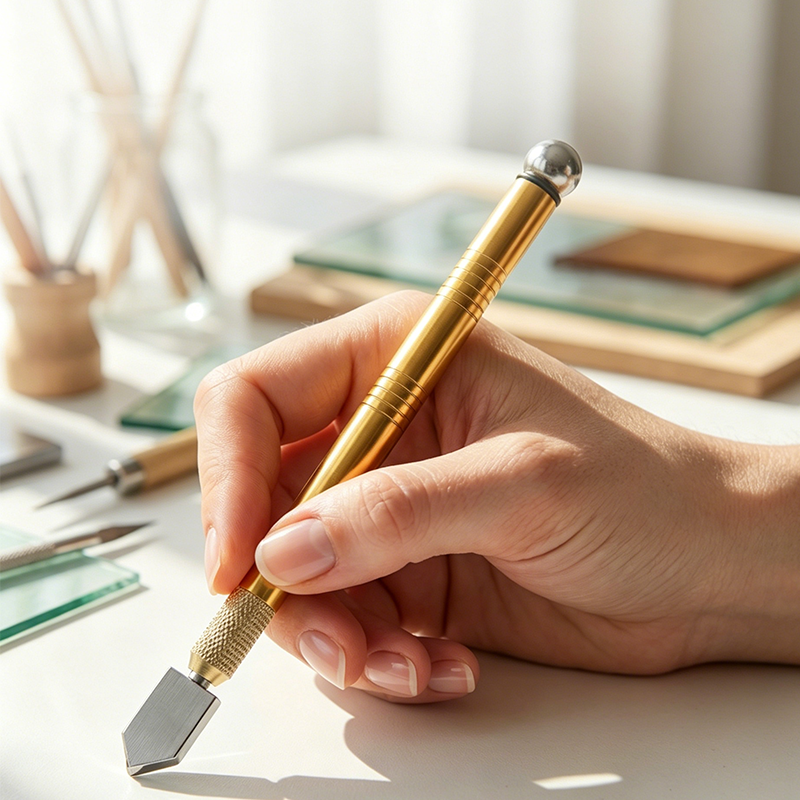 📢📢 BUY 2 GET 1FREE ⏰ Professional Pen-Style Roller Glass Cutter