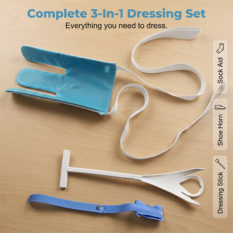 🔥While Supplies Last 40% OFF!🎉 No-Bend Easy-On Sock Aid with Pull Straps