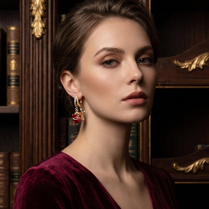 💍 LIMITED-TIME 50% OFF! ✨ Red Heart & Cross Earrings – Vintage-Inspired, Dainty, Symbolic ✝️