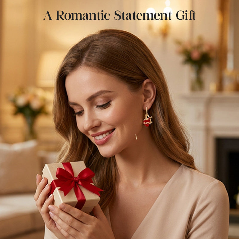 💍 LIMITED-TIME 50% OFF! ✨ Red Heart & Cross Earrings – Vintage-Inspired, Dainty, Symbolic ✝️