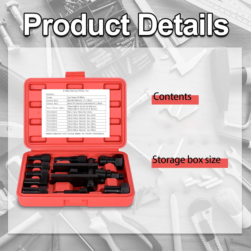 10 PCS Motorcycle Bearing Puller Tool Kit