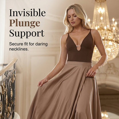 Women's Deep V-Neck Waist Shaping Bodysuit