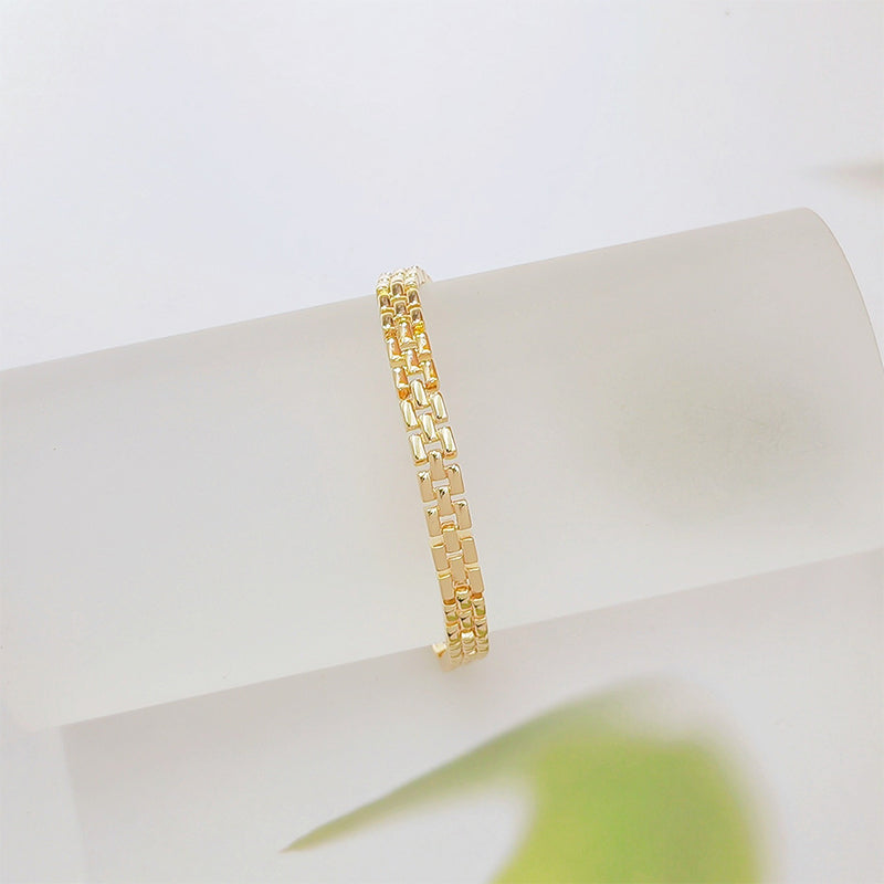 ✨ LIMITED-TIME 50% OFF! ✨ Geometric Link Bracelet – Minimalist, Modern, Dainty 🔷