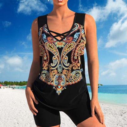 🩱 LIMITED-TIME 50% OFF! ✨ Athletic Two-Piece Swimsuit – Criss-Cross, Quick-Dry, Inclusive 🌊