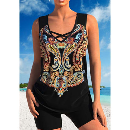 🩱 LIMITED-TIME 50% OFF! ✨ Athletic Two-Piece Swimsuit – Criss-Cross, Quick-Dry, Inclusive 🌊