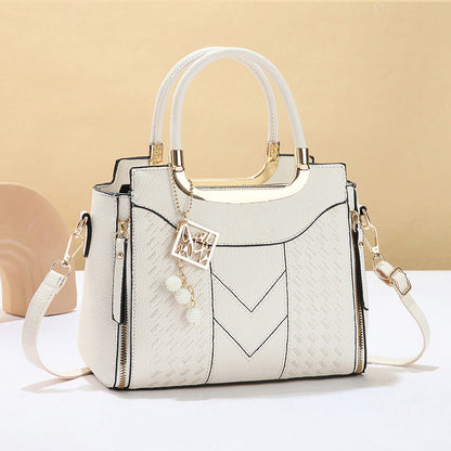 👜 LIMITED-TIME 50% OFF! ✨ Women's Top-Handle Satchel – V-Stitched, Gold Hardware, Multi-Compartment 🌸