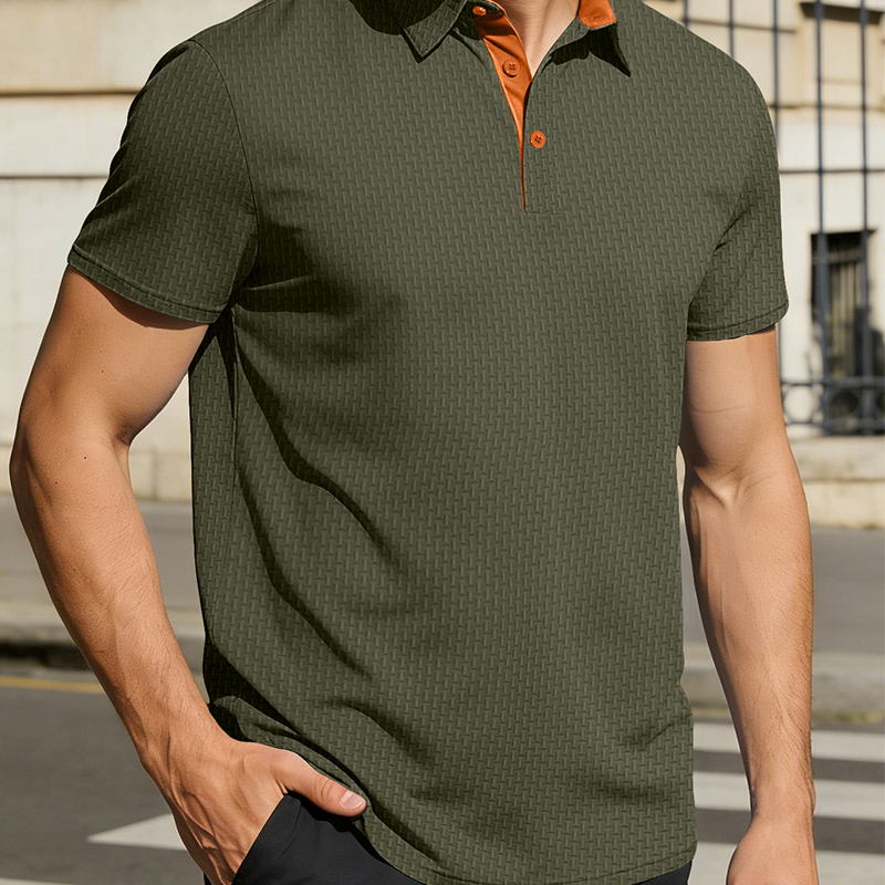 📢📢40% OFF !! ⏰Men's Casual Short Sleeve Collared Shirt