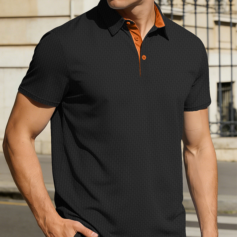 📢📢40% OFF !! ⏰Men's Casual Short Sleeve Collared Shirt