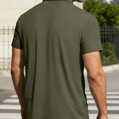📢📢40% OFF !! ⏰Men's Casual Short Sleeve Collared Shirt