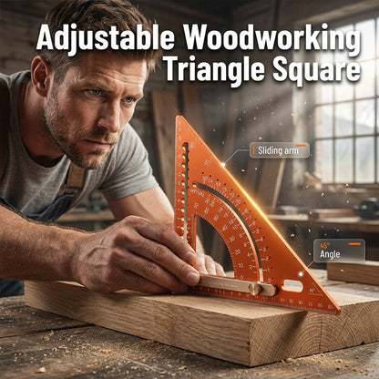 📐 LIMITED-TIME 53% OFF! ✨ Precision Woodworking Triangle Square – Alloy, Adjustable, Anti-Rust 🛠️