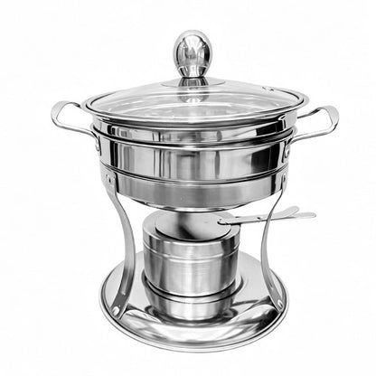 🔥 LIMITED-TIME 50% OFF! ✨ Portable Alcohol Stove Hot Pot – Cordless, Stainless Steel, for Camping 🍲