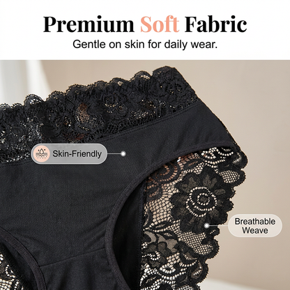 📢📢50% OFF !! ⏰Women's Soft Breathable Lace Briefs