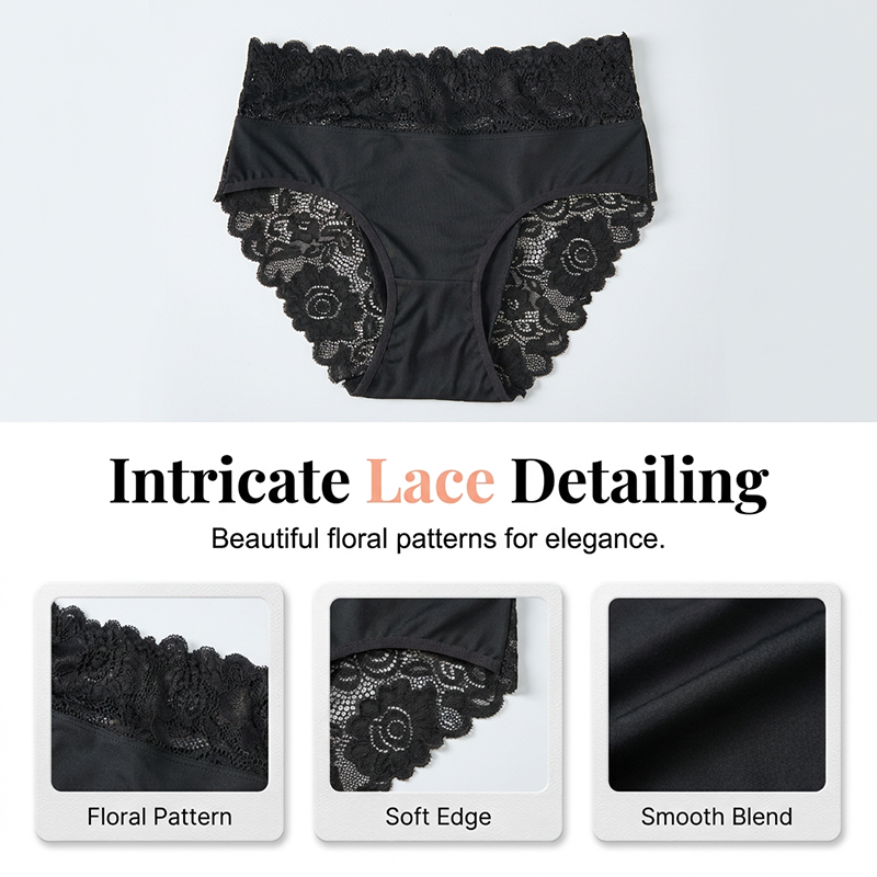 📢📢50% OFF !! ⏰Women's Soft Breathable Lace Briefs