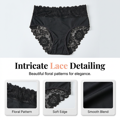 📢📢50% OFF !! ⏰Women's Soft Breathable Lace Briefs
