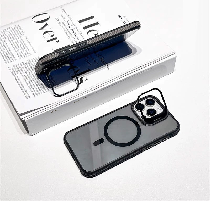 📱 50% OFF NOW! 🧲 Magnetic Phone Case with Lens Stand – Wireless Charging Compatible, Shock-Absorbing & Built-in Kickstand – Hands-Free Viewing 🎥