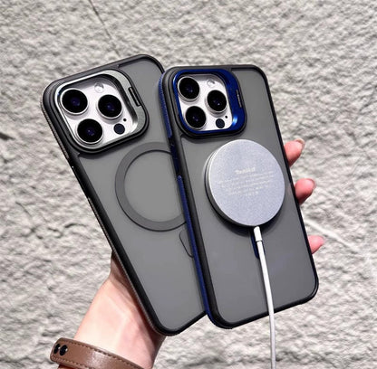 📱 50% OFF NOW! 🧲 Magnetic Phone Case with Lens Stand – Wireless Charging Compatible, Shock-Absorbing & Built-in Kickstand – Hands-Free Viewing 🎥