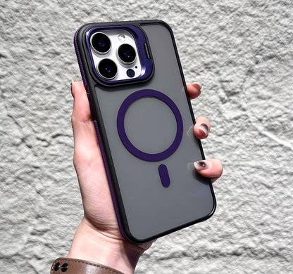 📱 50% OFF NOW! 🧲 Magnetic Phone Case with Lens Stand – Wireless Charging Compatible, Shock-Absorbing & Built-in Kickstand – Hands-Free Viewing 🎥