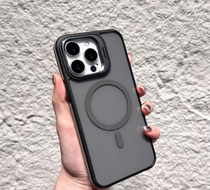 📱 50% OFF NOW! 🧲 Magnetic Phone Case with Lens Stand – Wireless Charging Compatible, Shock-Absorbing & Built-in Kickstand – Hands-Free Viewing 🎥
