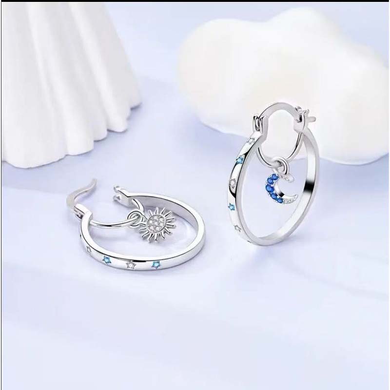 🌙 LIMITED-TIME 50% OFF! ✨ Celestial Sun & Moon Hoops – Layered, Symbolic, Hypoallergenic ✨