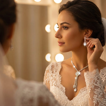 🌼 LIMITED-TIME 50% OFF! ✨ Women's Zircon Flower Jewelry Set – Elegant, Sparkling, Ready-to-Gift 💎