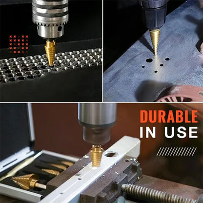 6 PCS Pagoda-Shaped Drill Bits Set with Storage Case