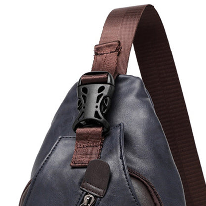 🎒 50% OFF NOW! 🧳 Men's PU Leather Chest Bag – Lightweight, Organized & 3-in-1 Style – Wear as Chest Pack, Shoulder Bag or Handbag 🔥