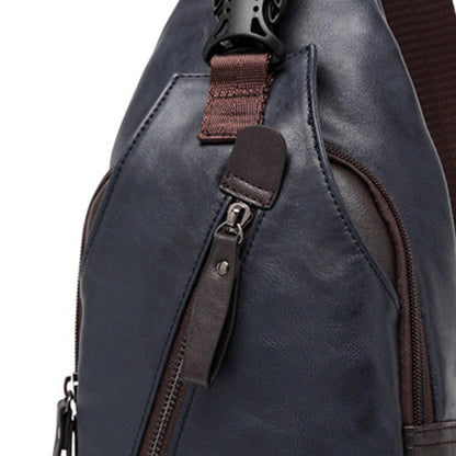 🎒 50% OFF NOW! 🧳 Men's PU Leather Chest Bag – Lightweight, Organized & 3-in-1 Style – Wear as Chest Pack, Shoulder Bag or Handbag 🔥