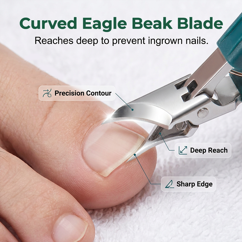 🦶  Heavy‑Duty 3‑Pcs Toenail Grooming Kit – Sharp, Ergonomic, Travel‑ready ✨
