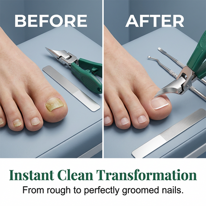 🦶  Heavy‑Duty 3‑Pcs Toenail Grooming Kit – Sharp, Ergonomic, Travel‑ready ✨