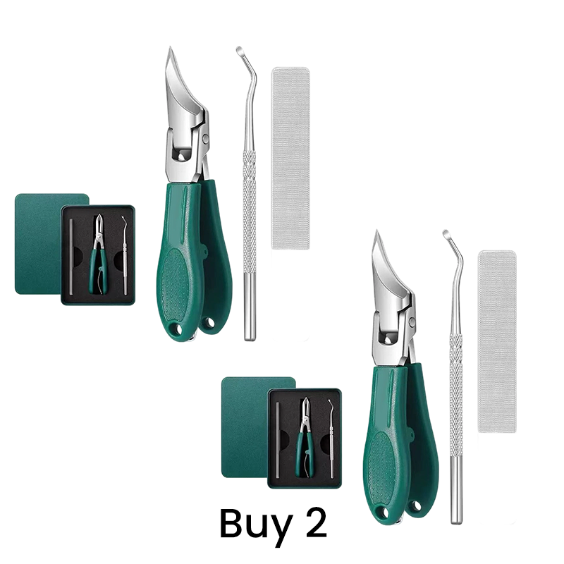 🦶  Heavy‑Duty 3‑Pcs Toenail Grooming Kit – Sharp, Ergonomic, Travel‑ready ✨