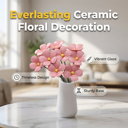 🌸 LIMITED-TIME 50% OFF! ✨ Everlasting Ceramic Floral Decoration – Glossy, Zero Maintenance, Timeless 🌷