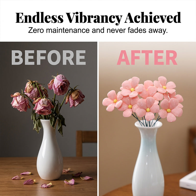 🌸 LIMITED-TIME 50% OFF! ✨ Everlasting Ceramic Floral Decoration – Glossy, Zero Maintenance, Timeless 🌷
