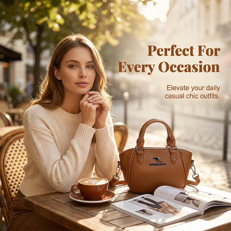 👜 LIMITED-TIME 50% OFF! ✨ Retro Boston Handbag – Pebbled Texture, Crossbody, Compact & Spacious 🎀