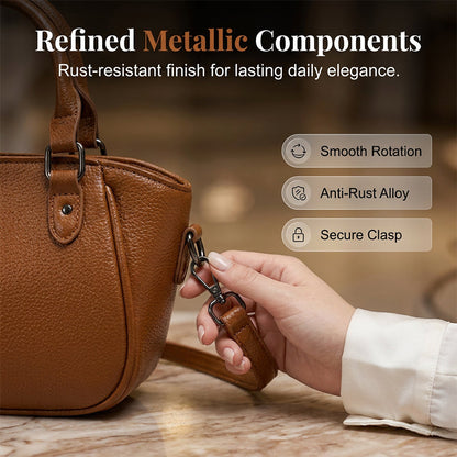 👜 LIMITED-TIME 50% OFF! ✨ Retro Boston Handbag – Pebbled Texture, Crossbody, Compact & Spacious 🎀