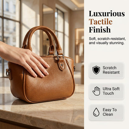 👜 LIMITED-TIME 50% OFF! ✨ Retro Boston Handbag – Pebbled Texture, Crossbody, Compact & Spacious 🎀