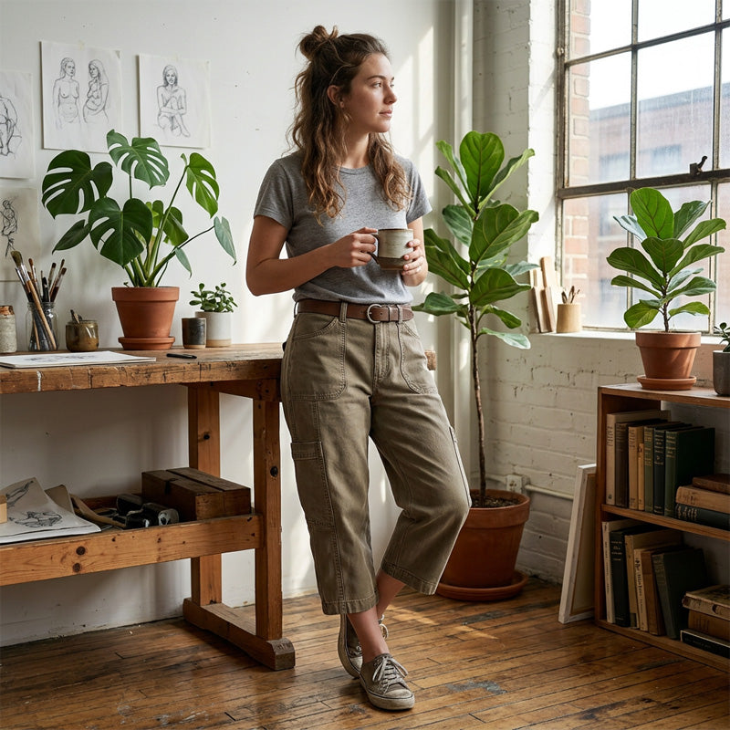 👖 52% OFF NOW! 🌿 Women's Relaxed Casual Cargo Capris – Spacious Utility Pockets, Breathable Fabric & Relaxed Fit – Everyday Comfort, Warm Weather Ready ✨