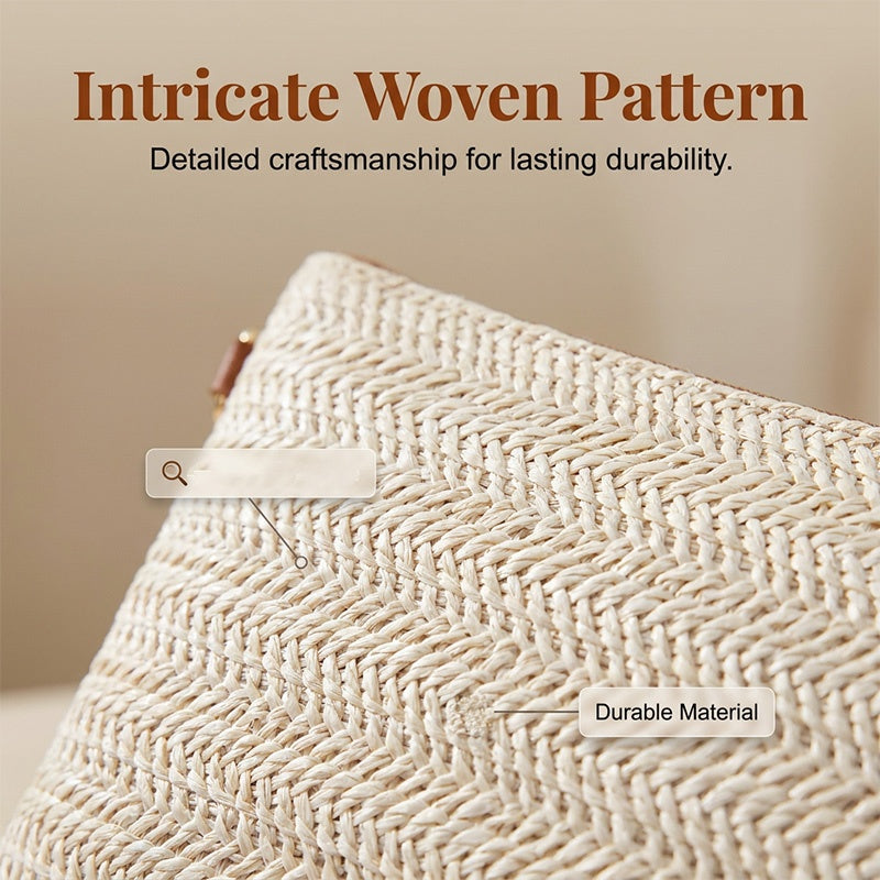 📢📢50% OFF !! ⏰Women's Woven Straw Shoulder Clutch Bag
