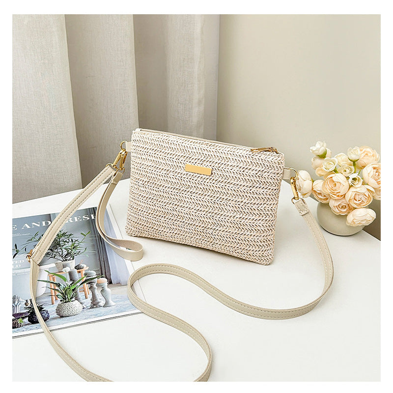 📢📢50% OFF !! ⏰Women's Woven Straw Shoulder Clutch Bag