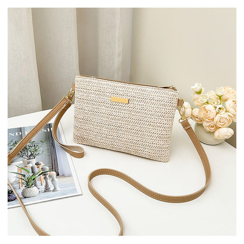 📢📢50% OFF !! ⏰Women's Woven Straw Shoulder Clutch Bag