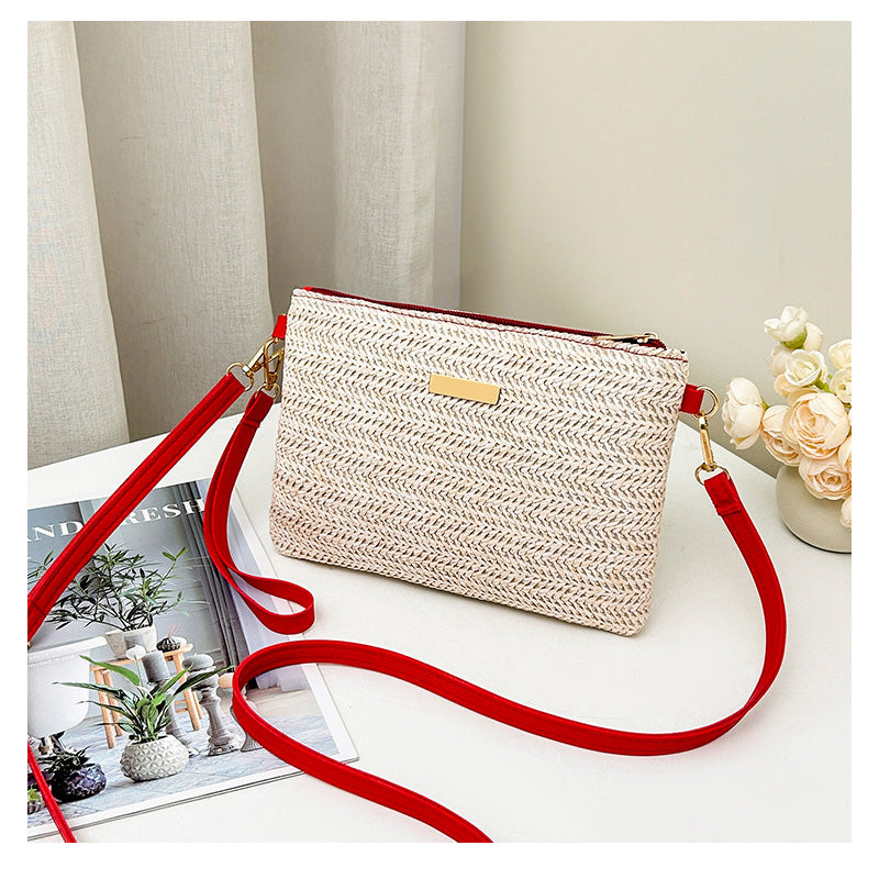 📢📢50% OFF !! ⏰Women's Woven Straw Shoulder Clutch Bag