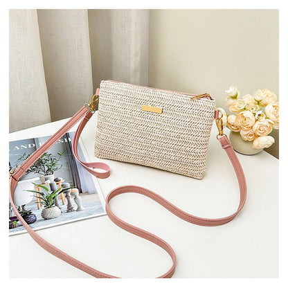 📢📢50% OFF !! ⏰Women's Woven Straw Shoulder Clutch Bag