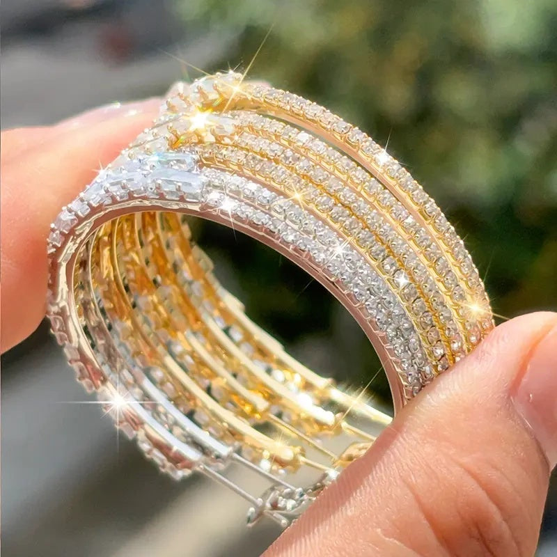 💎 50% OFF NOW! ✨ Women's Sparkling CZ Hoop Earrings – Micro-Paved, Lightweight Copper & Bold Design – Elegant, Versatile & Perfect Gift 💫