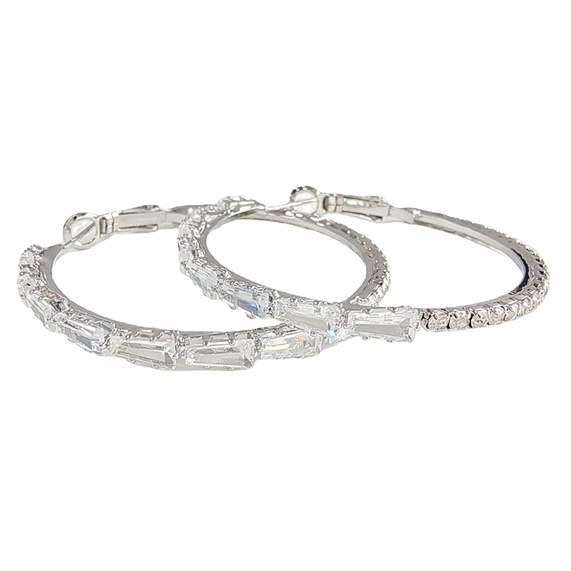 💎 50% OFF NOW! ✨ Women's Sparkling CZ Hoop Earrings – Micro-Paved, Lightweight Copper & Bold Design – Elegant, Versatile & Perfect Gift 💫