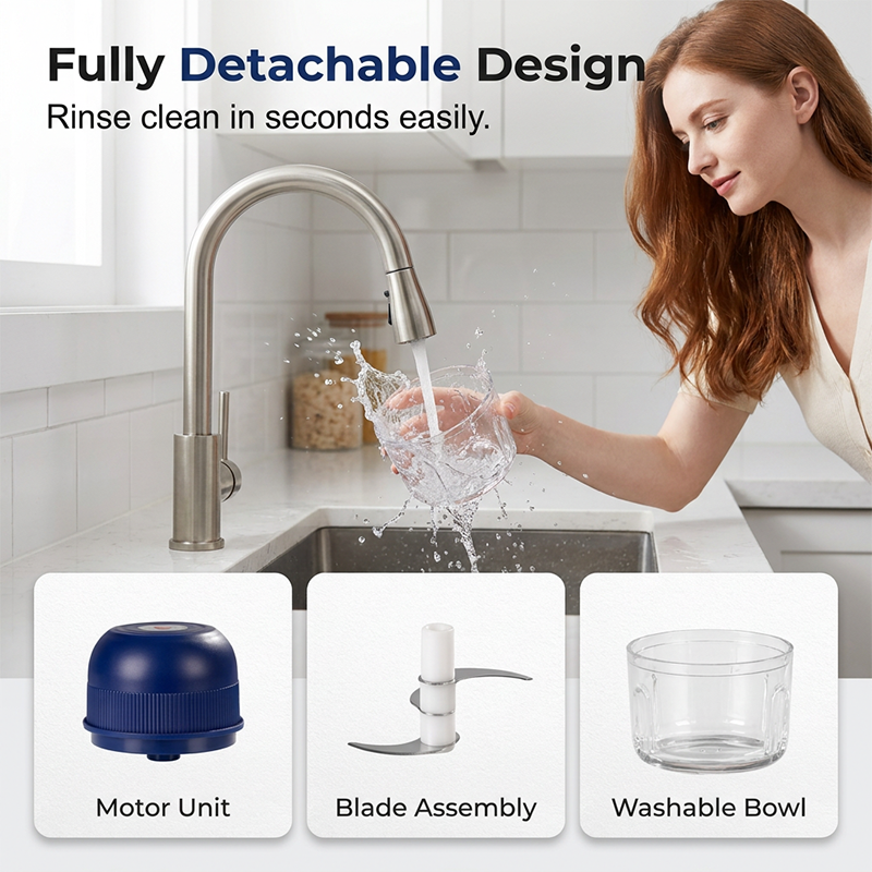 🥳 Mini Electric Garlic Chopper Press with Container & 💕Food processor💕
