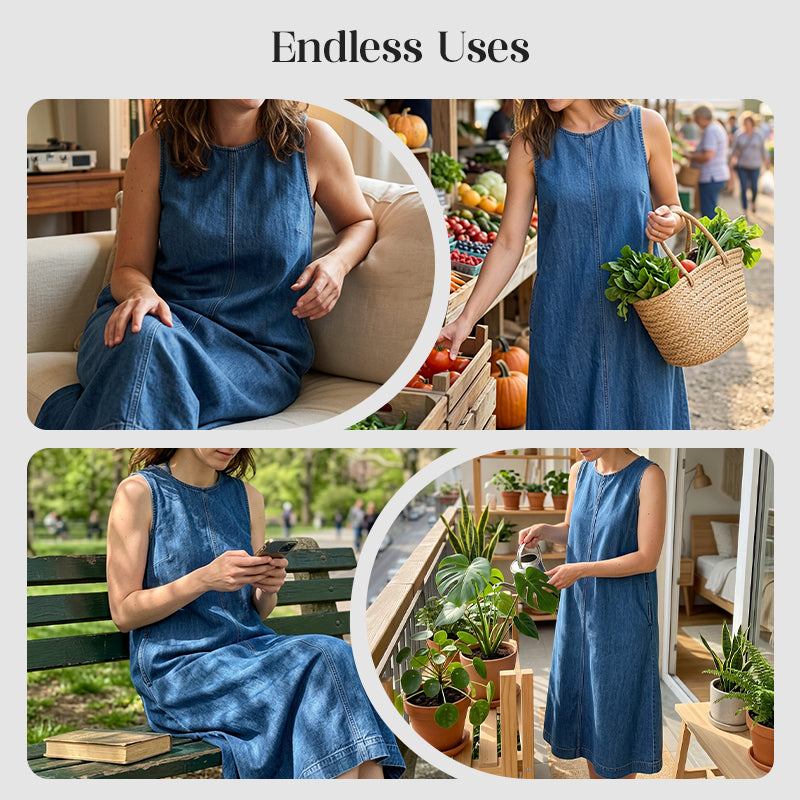 👗 LIMITED-TIME 50% OFF! 💥 Women's Summer Casual Denim Dress – Classic, Breezy, Effortlessly Stylish ✨