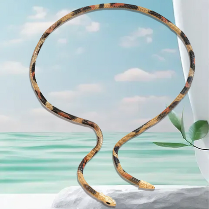 Multi-Wear Flexible Snake Choker Necklace