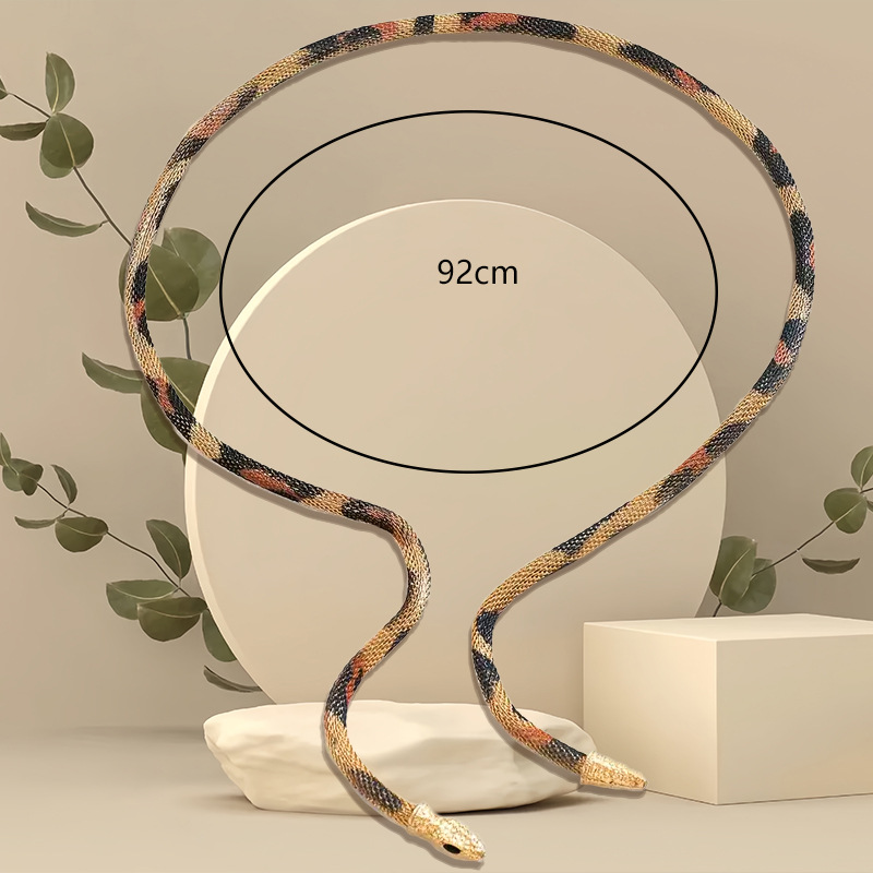 Multi-Wear Flexible Snake Choker Necklace