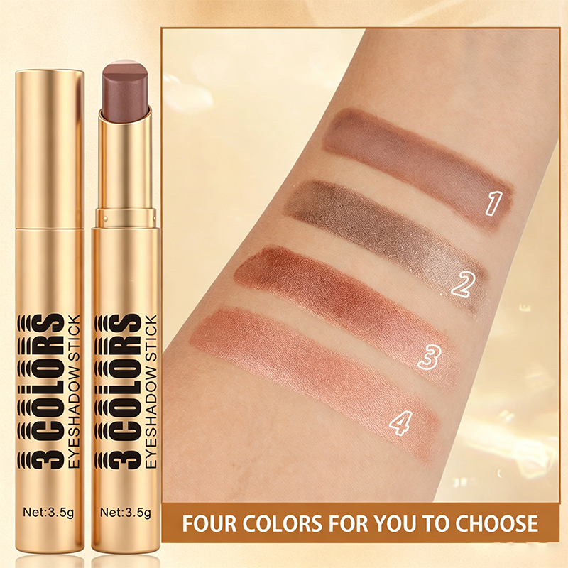💄 LIMITED-TIME 50% OFF! 💥 3-in-1 Gradient Eyeshadow Stick – One-Swipe, Waterproof, Curved Nib ✨